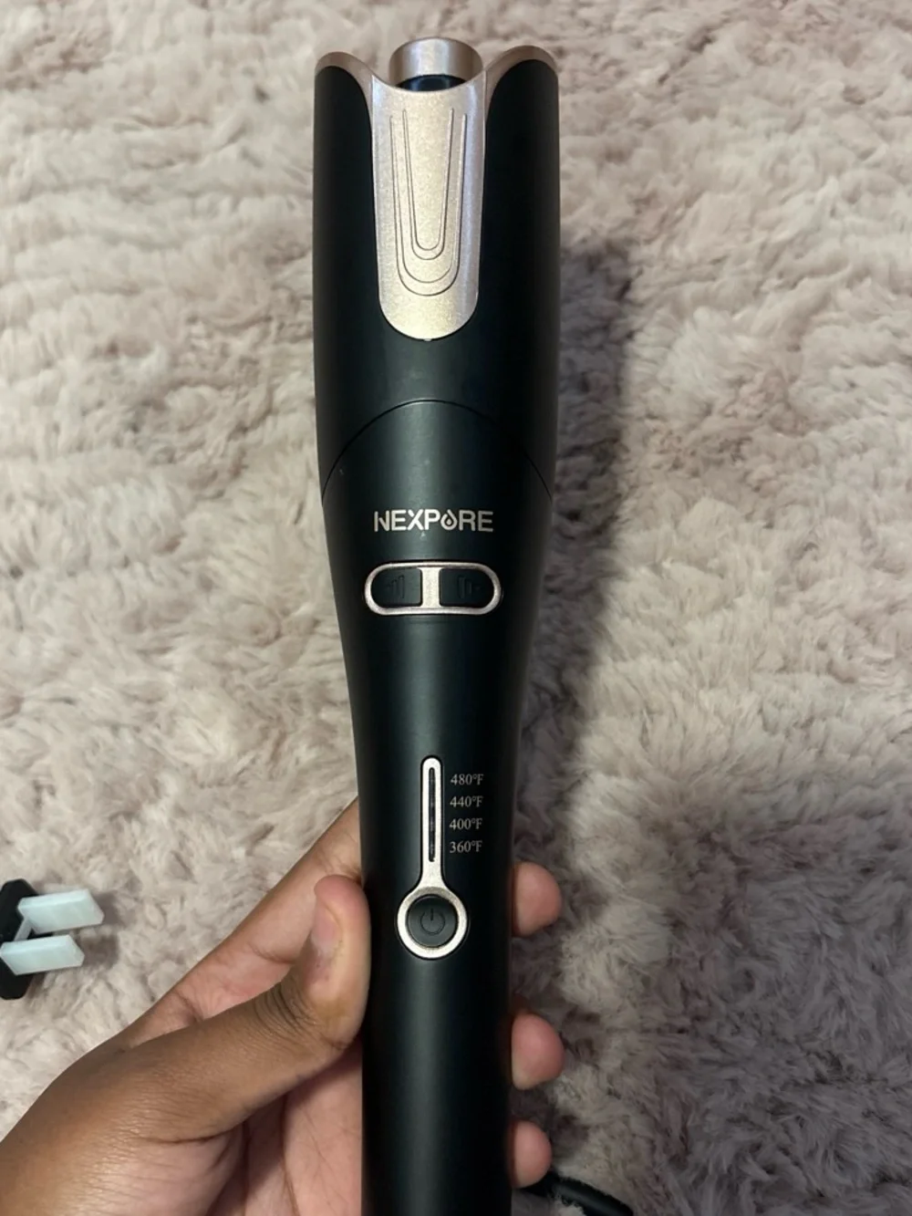Black & Rose Rotating Curling Iron - Never Used Brand New